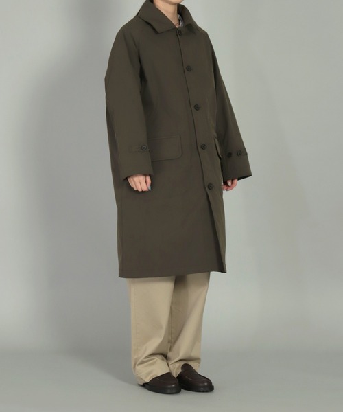 OMNIGOD（オムニゴッド）の「[OMNIGOD womens / オムニゴッド] SOLOTEXメモリータスラン フレンチワークコート（ステンカラーコート・レディース・ネイビー/オリーブ・0）」の22枚目の写真