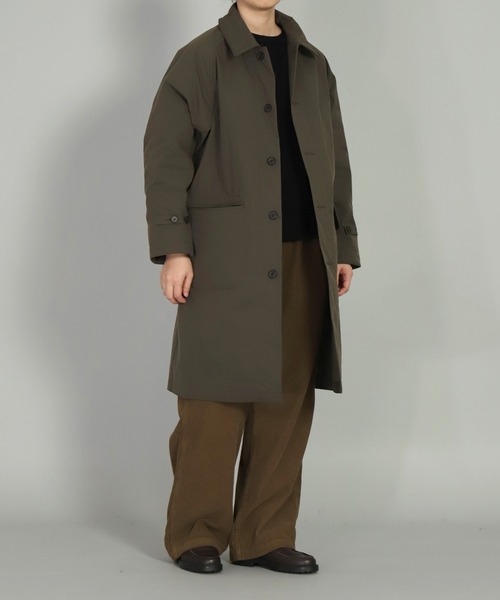 OMNIGOD（オムニゴッド）の「[OMNIGOD womens / オムニゴッド] SOLOTEXメモリータスラン フレンチワークコート（ステンカラーコート・レディース・ネイビー/オリーブ・0）」の5枚目の写真