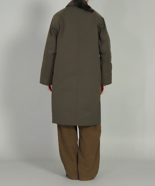 OMNIGOD（オムニゴッド）の「[OMNIGOD womens / オムニゴッド] SOLOTEXメモリータスラン フレンチワークコート（ステンカラーコート・レディース・ネイビー/オリーブ・0）」の7枚目の写真