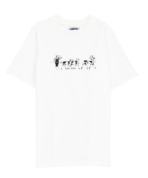 PUNYUS(プニュズ)の「Cattle Tシャツ(Tシャツ/カットソー・レディース・ブラック/ホワイト/グリーン/イエロー・3/4/1/2)」の13枚目の写真