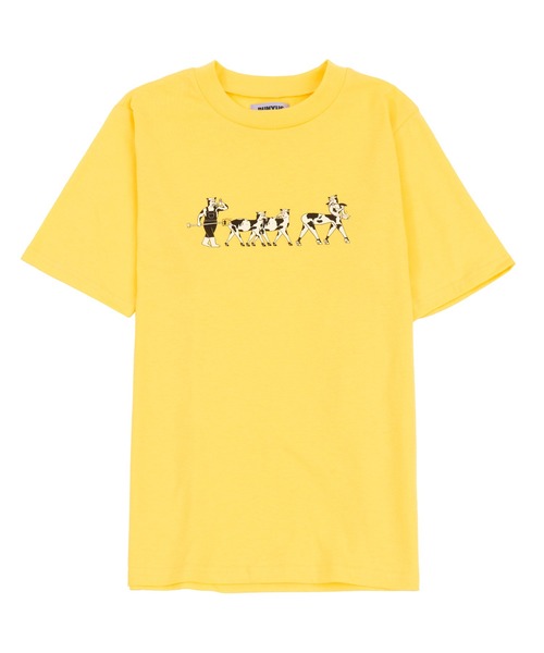 PUNYUS(プニュズ)の「Cattle Tシャツ(Tシャツ/カットソー・レディース・ブラック/ホワイト/グリーン/イエロー・3/4/1/2)」の6枚目の写真