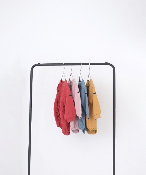 MAKE YOUR DAY（メイクユアデイ）の「フリル裏毛ロンパース■70.80cm（ロンパース・キッズ・レッド/ピンク/ミント/キャメル・80/70）」の7枚目の写真