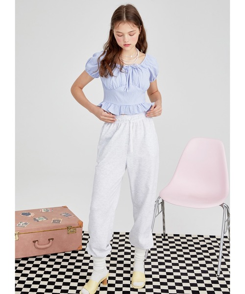 MOMC KITS（エムオーエムシーキッツ）の「『MOMC KITS/エムオーエムシーキッツ』KITS SMOCKING BL/スモッキング ブラウス（シャツ/ブラウス・レディース・ブルー/グリーン・FREE）」の12枚目の写真