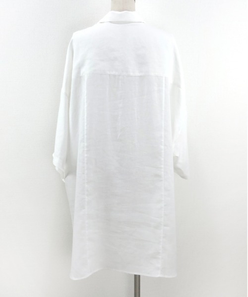 WORLD WIDE LOVE!(ワールドワイドラブ)の「スーパーBIGシャツ(シャツ/ブラウス・レディース・ミント/ブラック/オフホワイト・1)」の4枚目の写真