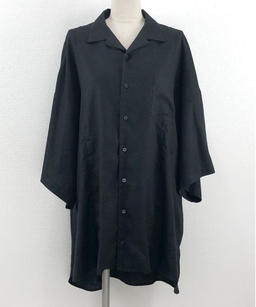 WORLD WIDE LOVE!(ワールドワイドラブ)の「スーパーBIGシャツ(シャツ/ブラウス・レディース・ミント/ブラック/オフホワイト・1)」の14枚目の写真