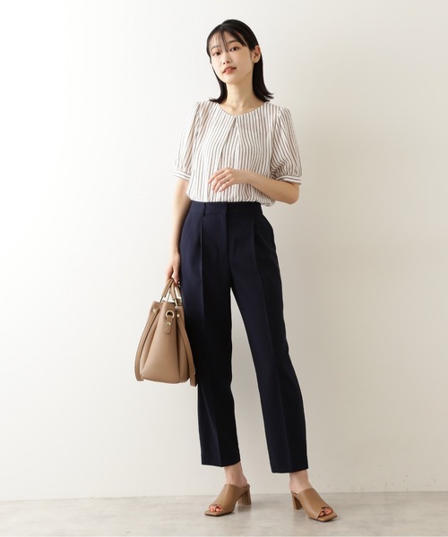 NATURAL BEAUTY BASIC(ナチュラルビューティーベーシック)の「メタルハンドルタックショルダー(ショルダーバッグ・レディース・ブラック/ベージュ/ベージュ系その他2/ブルー/ラベンダー・フリ-)」の10枚目の写真