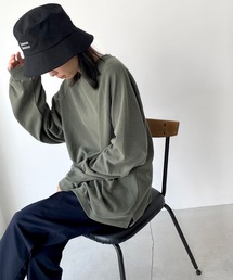 CANAL JEAN | RED CHOP WORKS(レッドチョップワークス) ピグメントラグランロングTシャツ(Tシャツ/カットソー)