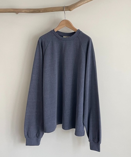 CANAL JEAN（キャナルジーン）の「RED CHOP WORKS(レッドチョップワークス) ピグメントラグランロングTシャツ（Tシャツ/カットソー・レディース・チャコールグレー/ネイビー/カーキ・38）」の16枚目の写真