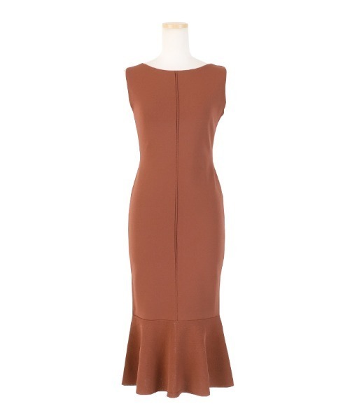 AMBIENT（アンビエント）の「ｻｰﾌﾞﾙｽﾄﾚｯﾁﾏｰﾒｲﾄﾞﾆｯﾄﾜﾝﾋﾟｰｽ（ワンピース・レディース・アイボリー/ブラック/ベージュ/テラコッタ・FREE）」の5枚目の写真