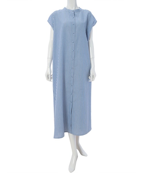 fifth（フィフス）の「ストライプロングワンピース（シャツワンピース・レディース・ブルー/ブラック・MEDIUM）」の7枚目の写真