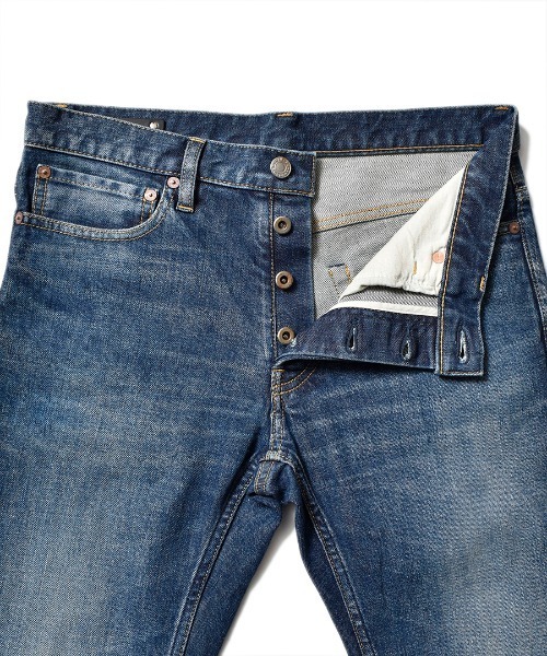 MINEDENIM S.Slim STR 5pocket ストレッチデニムパンツ MINEDENIM - N.Slim Tapered STR 5pocket OWS (BLACK) / スリム