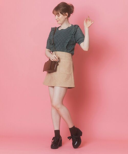 MAJESTIC LEGON（マジェスティックレゴン）の「アソートスリムミニスカート（スカート・レディース・ベージュ/ブラウン/ブラウン系その他2・MEDIUM）」の7枚目の写真