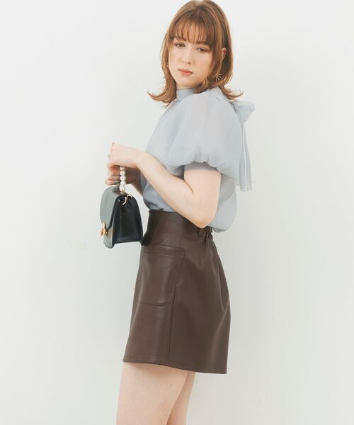 MAJESTIC LEGON（マジェスティックレゴン）の「アソートスリムミニスカート（スカート・レディース・ベージュ/ブラウン/ブラウン系その他2・MEDIUM）」の11枚目の写真