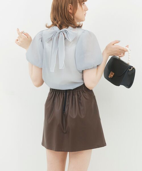 MAJESTIC LEGON（マジェスティックレゴン）の「アソートスリムミニスカート（スカート・レディース・ベージュ/ブラウン/ブラウン系その他2・MEDIUM）」の12枚目の写真