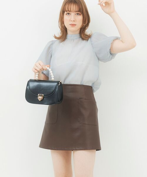 MAJESTIC LEGON（マジェスティックレゴン）の「アソートスリムミニスカート（スカート・レディース・ベージュ/ブラウン/ブラウン系その他2・MEDIUM）」の13枚目の写真