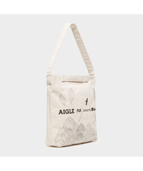 AIGLE(エーグル)の「AIGLE チャリティ グラフィック キャンバストート(トートバッグ・レディース・アイボリー・FREE)」の6枚目の写真
