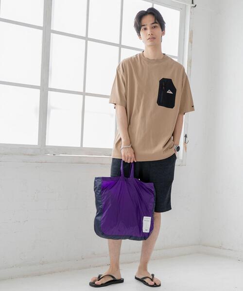 coen（コーエン）の「coen×PAG マーケットエコバッグ（エコバッグ/サブバッグ・メンズ・パープル/オレンジ/オリーブ/ネイビー・FREE）」の10枚目の写真