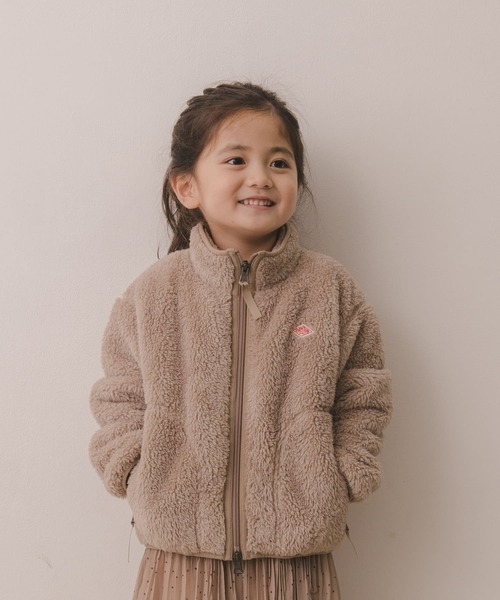 URBAN RESEARCH DOORS(アーバンリサーチドアーズ)の「DANTON HIGH PILE ZIP S/C JACKET(KIDS)(その他アウター・キッズ・ブラック/ライトカーキ/ピンクベージュ・115/135)」の6枚目の写真