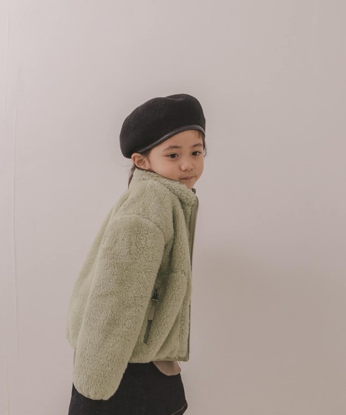 URBAN RESEARCH DOORS(アーバンリサーチドアーズ)の「DANTON HIGH PILE ZIP S/C JACKET(KIDS)(その他アウター・キッズ・ブラック/ライトカーキ/ピンクベージュ・115/135)」の11枚目の写真