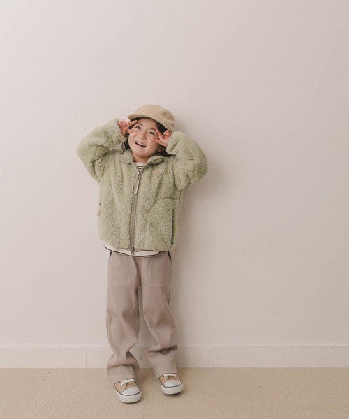 URBAN RESEARCH DOORS(アーバンリサーチドアーズ)の「DANTON HIGH PILE ZIP S/C JACKET(KIDS)(その他アウター・キッズ・ブラック/ライトカーキ/ピンクベージュ・115/135)」の18枚目の写真