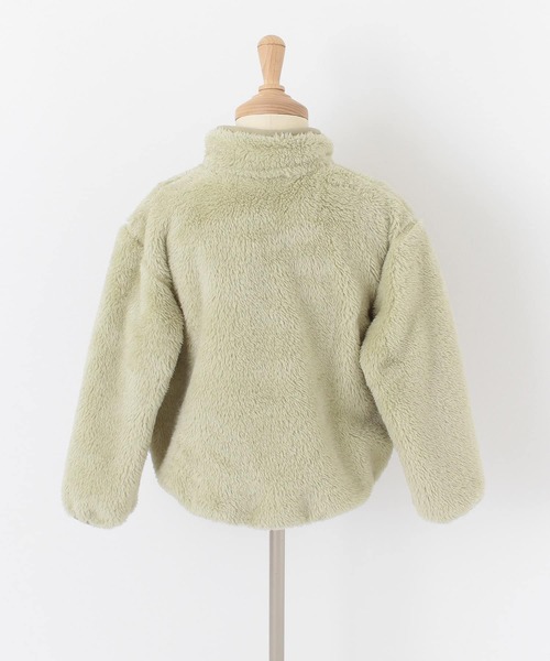 URBAN RESEARCH DOORS(アーバンリサーチドアーズ)の「DANTON HIGH PILE ZIP S/C JACKET(KIDS)(その他アウター・キッズ・ブラック/ライトカーキ/ピンクベージュ・115/135)」の21枚目の写真