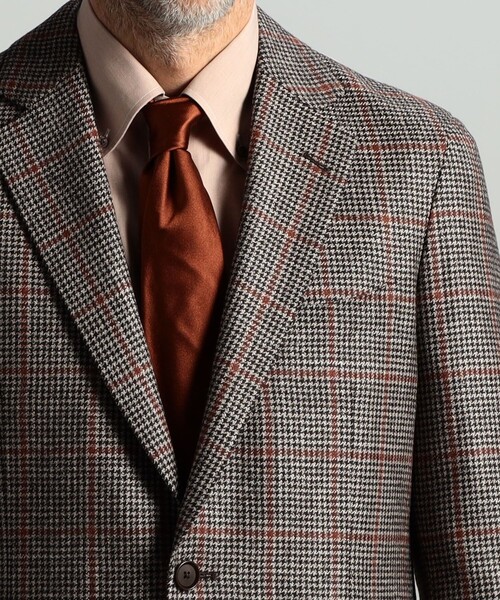 セール】ウールシルクカシミヤ シングル2Bテーラードジャケット Loro