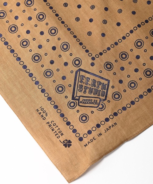 45R（フォーティファイブアール）の「セルビッチの二段水玉バンダナ（バンダナ/スカーフ・レディース・レッド/ネイビー/ベージュ・FREE）」の7枚目の写真