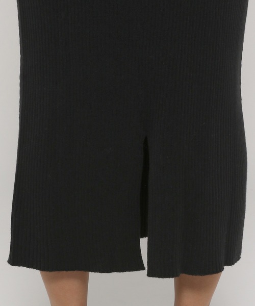 LEPSIM（レプシィム）の「１２Ｇケアニットストレートスカート　952524（スカート・レディース・ブラック/ブラウン/ブルーグリーン・FREE）」の18枚目の写真