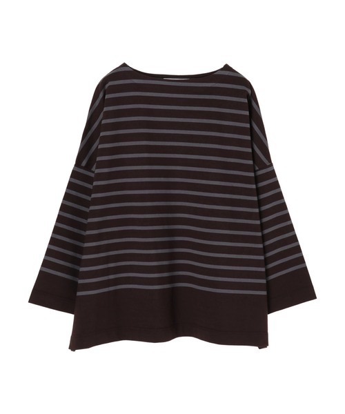 AMERICAN HOLIC(アメリカンホリック)の「パネルボーダーボートネックカットプルオーバー(Tシャツ/カットソー・レディース・ブラック/オフホワイト/ブラウン・M/L)」の21枚目の写真