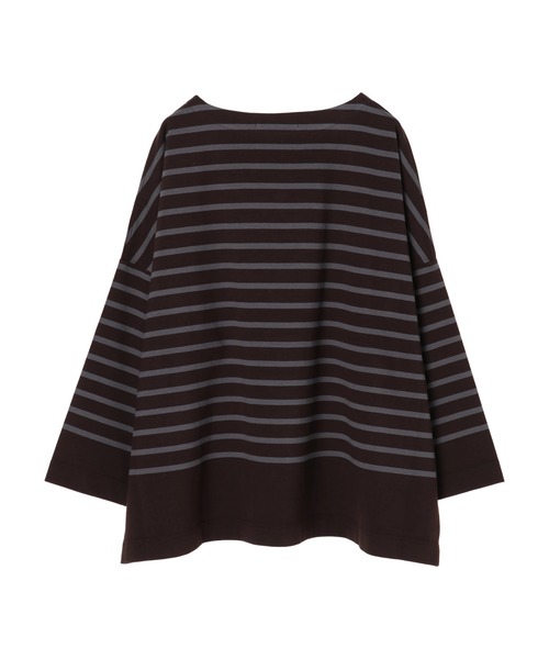 AMERICAN HOLIC(アメリカンホリック)の「パネルボーダーボートネックカットプルオーバー(Tシャツ/カットソー・レディース・ブラック/オフホワイト/ブラウン・M/L)」の22枚目の写真