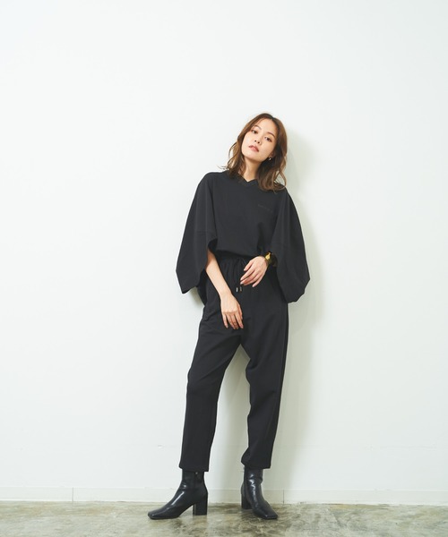 HERENCIA(ヘレンチア)の「ケープ風 オールインワン(つなぎ/オールインワン・レディース・ブラック・MEDIUM)」の16枚目の写真