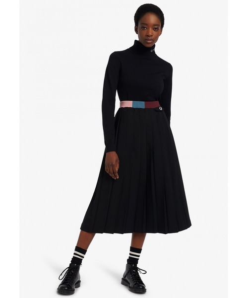 FRED PERRY(フレッドペリー)の「Roll Neck Knitted Top(ニット/セーター・レディース・ブラック・10)」の4枚目の写真