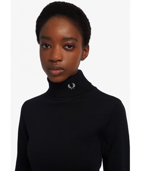 FRED PERRY(フレッドペリー)の「Roll Neck Knitted Top(ニット/セーター・レディース・ブラック・10)」の6枚目の写真