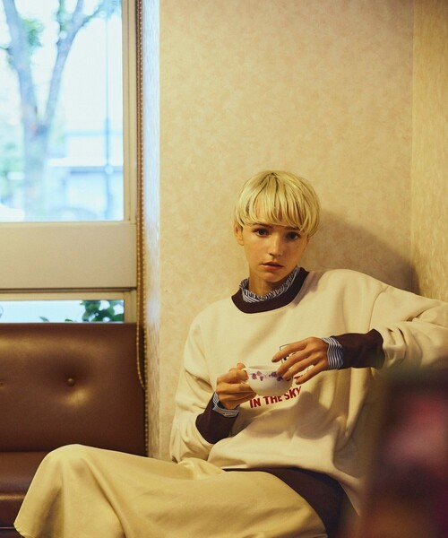 FREAK'S STORE（フリークスストア）の「リンガーロゴスウェット（スウェット・レディース・ブラウン/グリーン/ネイビー・ﾌﾘ-）」の20枚目の写真