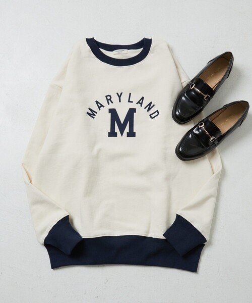 FREAK'S STORE（フリークスストア）の「リンガーロゴスウェット（スウェット・レディース・ブラウン/グリーン/ネイビー・ﾌﾘ-）」の15枚目の写真