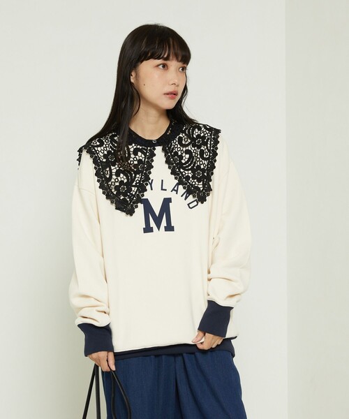 FREAK'S STORE（フリークスストア）の「リンガーロゴスウェット（スウェット・レディース・ブラウン/グリーン/ネイビー・ﾌﾘ-）」の12枚目の写真