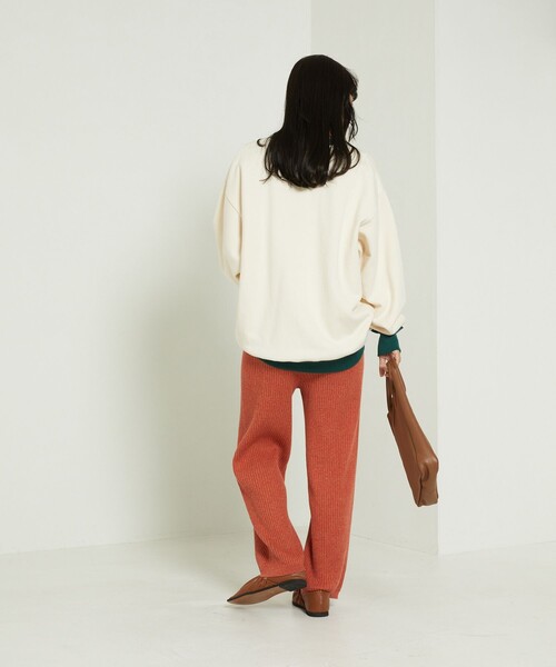 FREAK'S STORE（フリークスストア）の「リンガーロゴスウェット（スウェット・レディース・ブラウン/グリーン/ネイビー・ﾌﾘ-）」の16枚目の写真