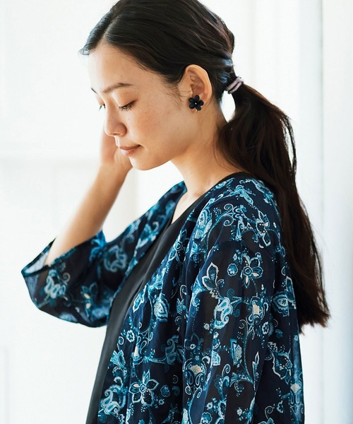 and myera（アンド マイラ）の「ａｎｄ　ｍｙｅｒａ　更紗ガウンワンピース（ワンピース・レディース・ブルー・SMALL/MEDIUM/LARGE/X-LARGE）」の12枚目の写真