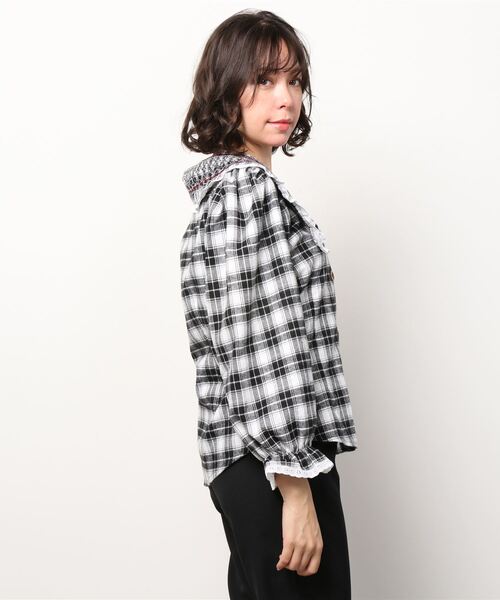 grapevine by k3（グレープバインバイケースリー）の「LILA Shirt（シャツ/ブラウス・レディース・ブラック・M/S）」の11枚目の写真