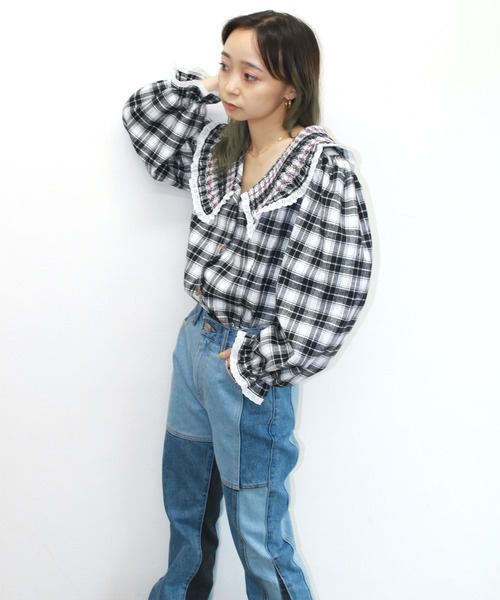 grapevine by k3（グレープバインバイケースリー）の「LILA Shirt（シャツ/ブラウス・レディース・ブラック・M/S）」の4枚目の写真