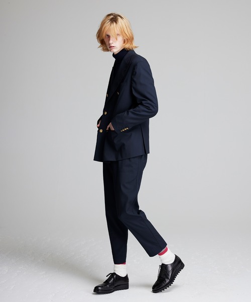 NOISE MAKER（ノイズメーカー）の「ストライプダブルブレストジャケット（その他アウター・メンズ・ネイビー・MEDIUM/LARGE/X-LARGE）」の7枚目の写真