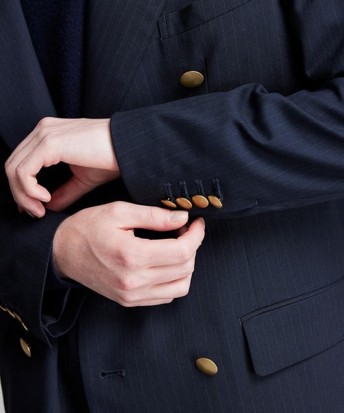 NOISE MAKER（ノイズメーカー）の「ストライプダブルブレストジャケット（その他アウター・メンズ・ネイビー・MEDIUM/LARGE/X-LARGE）」の10枚目の写真