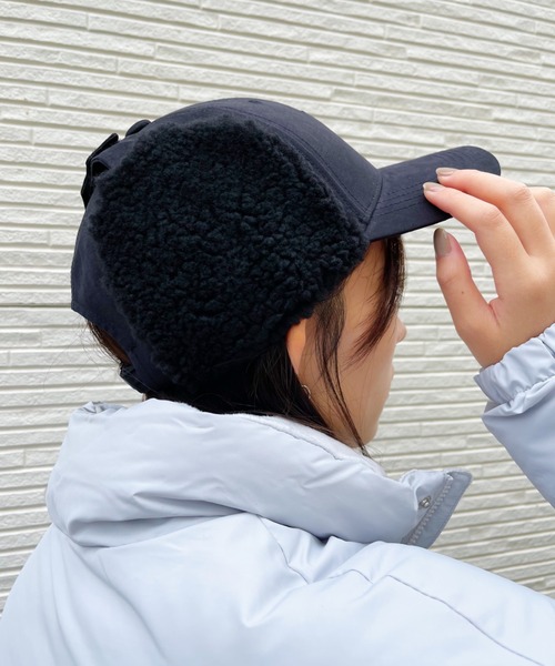 THE NORTH FACE（ザノースフェイス）の「THE NORTH FACE / EARMUFF HARD BALL CAP（キャップ・レディース・ダークベージュ/ブラック・FREE）」の12枚目の写真