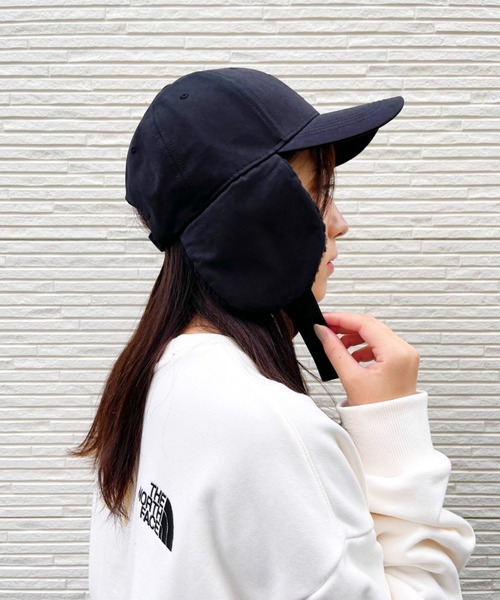 THE NORTH FACE（ザノースフェイス）の「THE NORTH FACE / EARMUFF HARD BALL CAP（キャップ・レディース・ダークベージュ/ブラック・FREE）」の8枚目の写真