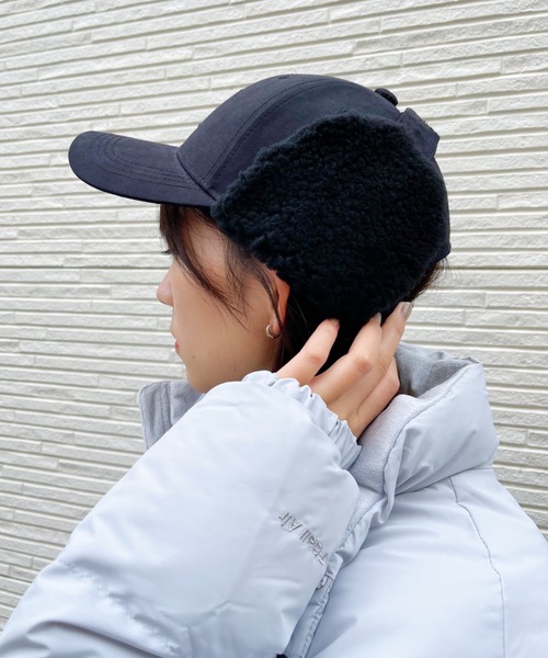 THE NORTH FACE（ザノースフェイス）の「THE NORTH FACE / EARMUFF HARD BALL CAP（キャップ・レディース・ダークベージュ/ブラック・FREE）」の14枚目の写真
