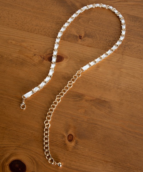 MILLION CARATS（ミリオンカラッツ）の「チェーンベルト（ベルト・レディース・ブラック/ホワイト・FREE）」の6枚目の写真