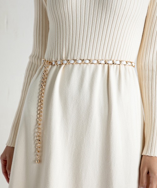 MILLION CARATS（ミリオンカラッツ）の「チェーンベルト（ベルト・レディース・ブラック/ホワイト・FREE）」の7枚目の写真