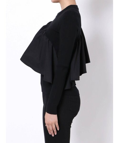 LAGUNAMOON（ラグナムーン）の「フリルギャザーニットプルオーバー（ニット/セーター・レディース・ブラック/アイボリー/バイオレット・FREE）」の21枚目の写真