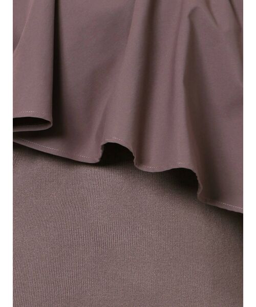 LAGUNAMOON（ラグナムーン）の「フリルギャザーニットプルオーバー（ニット/セーター・レディース・ブラック/アイボリー/バイオレット・FREE）」の17枚目の写真