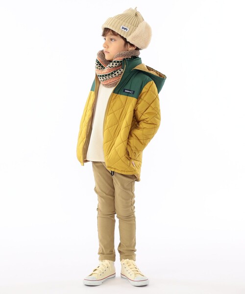 SHIPS（シップス）の「SHIPS KIDS:フェイクファー フラップ付き リブ ワッチ キャップ（ニットキャップ/ビーニー・キッズ・ネイビー/ベージュ/ライトグレー・ONE SIZE）」の10枚目の写真